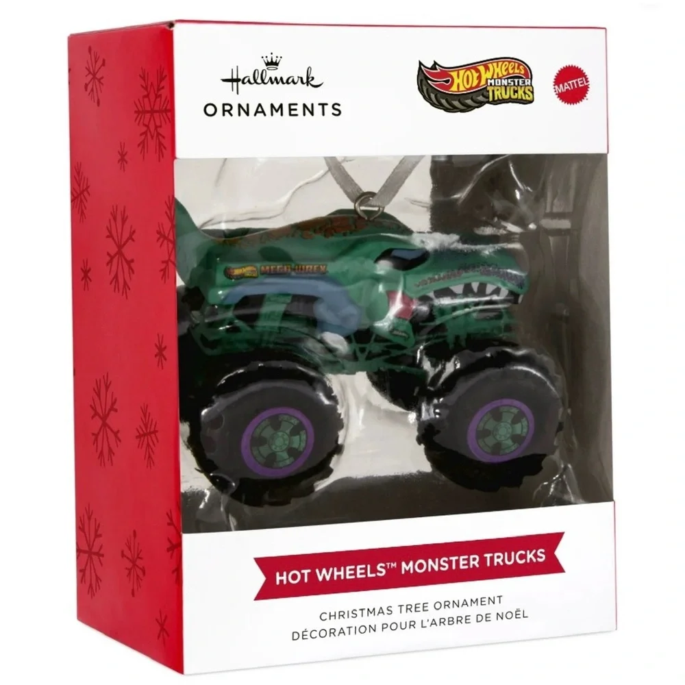 Hallmark Mattel Hot Wheels Monster Trucks “Mega-Wrex” Christmas Ornament (NWT)